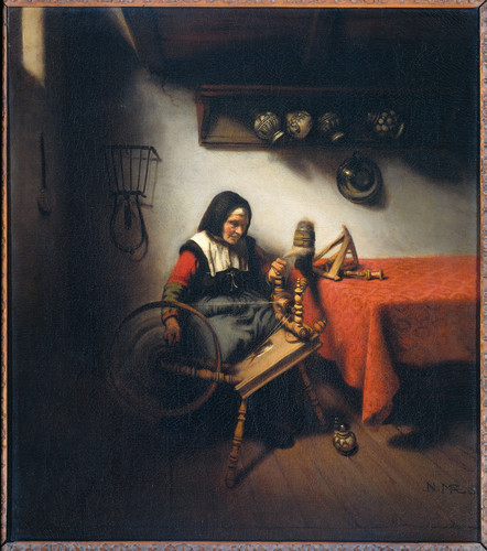 Maes, Nicolaes Прядильщица, 1660, 63 cm х 55 cm, Холст, масло