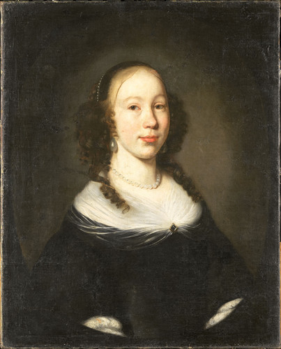 Maes, Nicolaes Портрет молодой женщины, 1665, 73 cm х 59 cm, Холст, масло