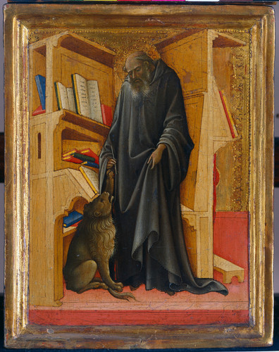 Lorenzo Monaco Святой Иероним в своей келье, 1420, 23 cm х 18 cm, Дерево, темпера