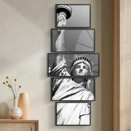 Kit 5 Quadros Decorativos Estatua da Liberdade.jpg