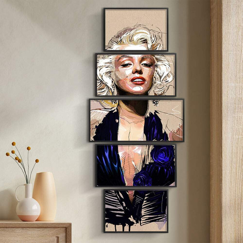Kit 5 Quadros Decorativos Marilyn Monroe.jpg