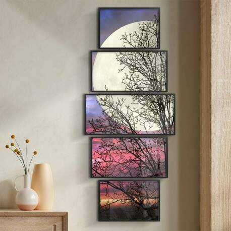 Kit 5 Quadros Decorativos Árvore Lua.jpg