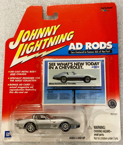 Машинка Johnny Lightning 1978 Chevy Corvette 2001 Ad Rods (#3) Real Wheels 366 01 3.jpg