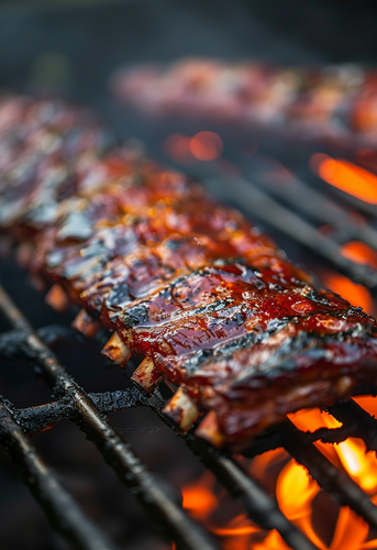 dterox Close up of the perfectly grilled and smoky ribs on an 275d596b 957a 4bf2 8f92 87a82384d26d 0.png