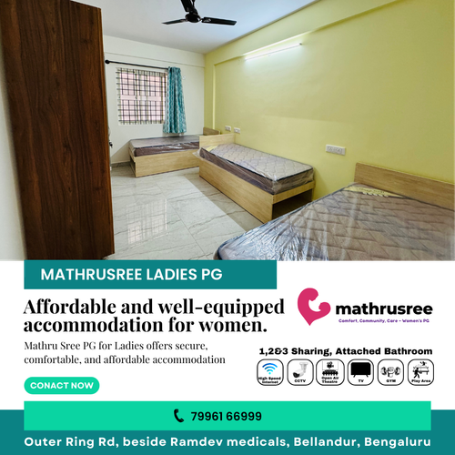 Searching for a women PG near you in Bellandur?