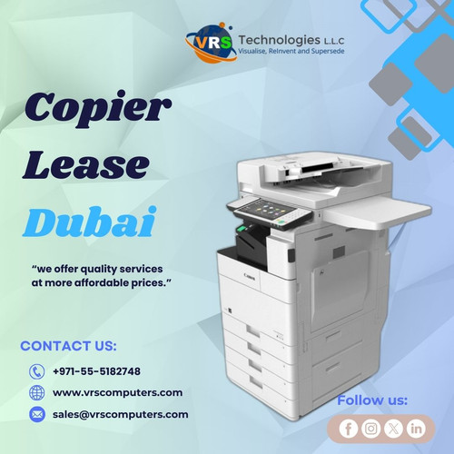 If your looking for efficient and affordable copier lease options in Dubai, then VRS Technologies LLC is the right choice. We provide the best services within your budget range with high quality. For more info on Copier Lease Dubai. Call us at +971-55-5182748.

Visit: https://www.vrscomputers.com/computer-rentals/printer-rentals-in-dubai/
