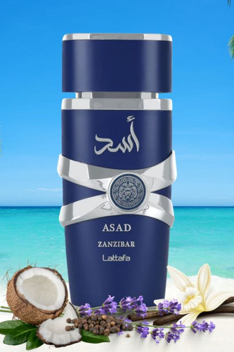ASAD ZANZIBAR EDP Spray 100ML (3 4OZ) by Lattafa Long Lasting, Embrace The Essence Of Rich Tropical .jpg