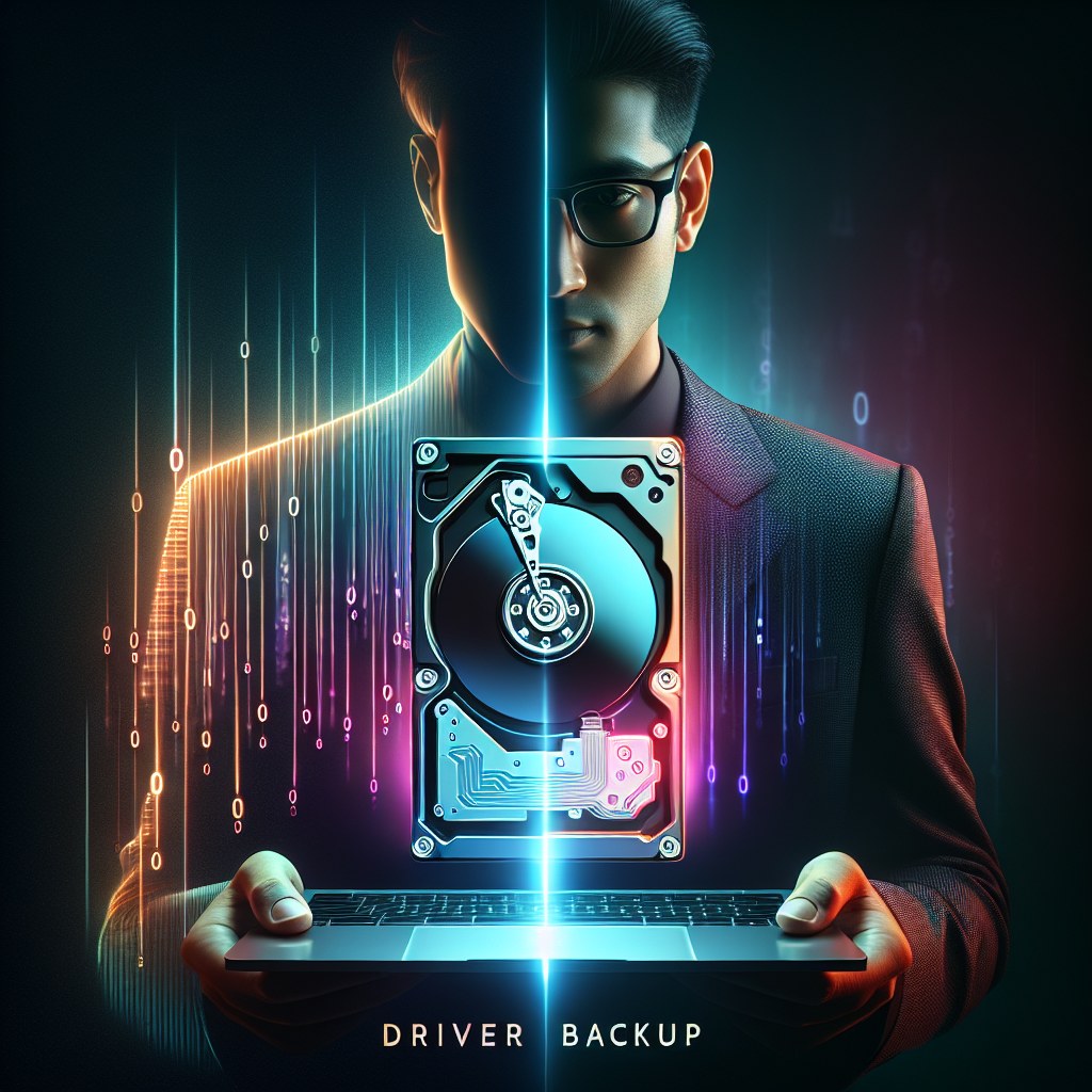 Driver backup software interface showcasing easy-to-use features and automatic update options for optimal computer performance