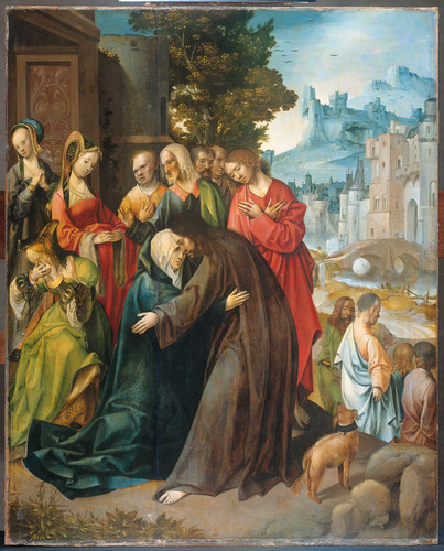 Engelbrechtsz, Cornelis Христос прощается с Марией, 1520, 55 cm х 43 cm, Дерево, масло