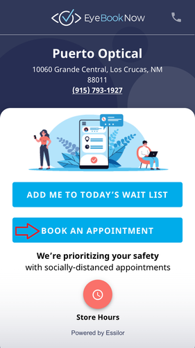 1 P2 Waitlist Appointment Screen Book an Appt.png