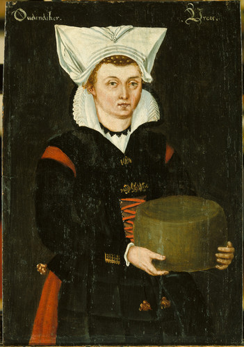 Unknown Женщина из Аудендейка (Oudendijk), 1574, 42 cm x 29 cm, Дерево, масло