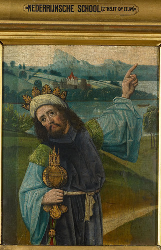 Unknown Каспар или Мельхиор, один из трех королей, 1483, 26,5 cm х 21 cm, Дерево, масло