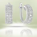 Серьги с бриллиантами E01 ICE 35853