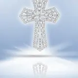 Крест с бриллиантами J01 ICE 35907