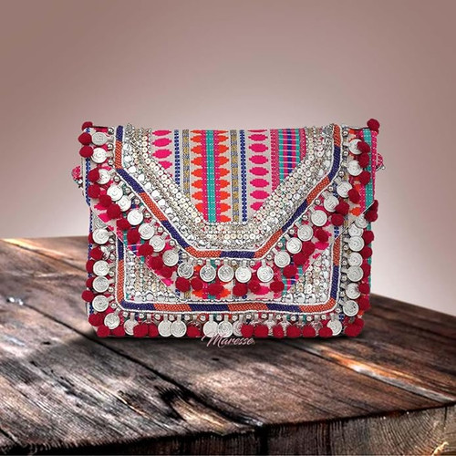 Modern Elegance: Themaresse Metal Clutch Boho Bags.jpg