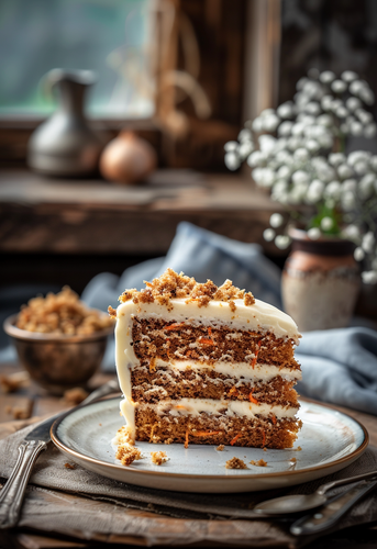 dterox A slice of carrot cake with cream cheese frosting show e22d29fb af19 48a5 b6cf 2bcfd7f51763 2.png