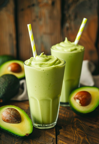 dterox A photo of an avocado smoothie in glass cups with stra c595b982 6391 44d7 9d54 3e094c1a0d01 0.png