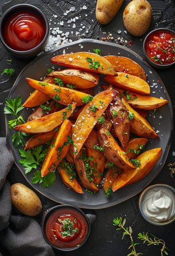dterox A platter of golden brown crispy potato wedgers with h 7c8de0bf 044d 41a9 8bde 9fd90f69edb4 2.png