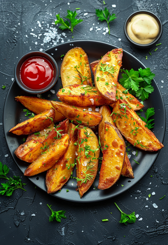 dterox A platter of golden brown crispy potato wedgers with h 7c8de0bf 044d 41a9 8bde 9fd90f69edb4 0.png