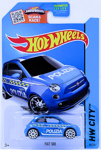 Машинка Hot Wheels Fiat 500 2015 City Rescue (#050) Police TREASURE HUNT ERROR CFH70.jpg