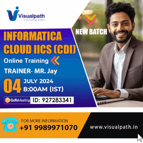 Join Now: https://meet.goto.com/927283341
Attend an Online New Batch On Informatica Cloud (CDI+CAI) IICS by Mr. Jay.
New Batch on: 4th July, 2024 @ 8:00 AM (IST).
Contact us: +919989971070.
WhatsApp: https://www.whatsapp.com/catalog/917032290546/
Blog Visit: https://visualpathblogs.com/
Visit: https://www.visualpath.in/informatica-cloud-training.html