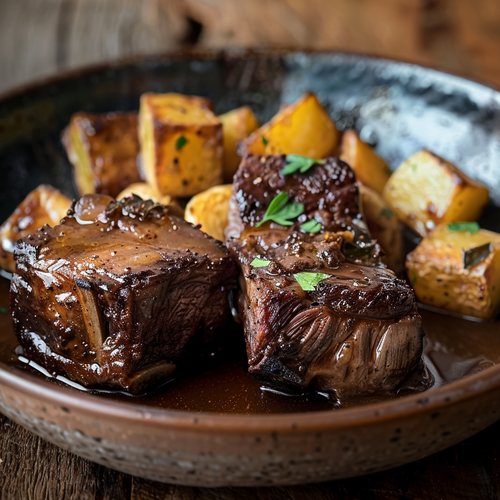 dterox A close up of two braised short ribs perfectly seared 12e83c2a 56a4 40f4 9a2f 1fd319538c65 0.png