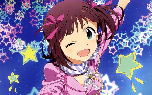 HD wallpaper i m seeing stars cute colorful stars girl anime idolmaster wink happy.jpg