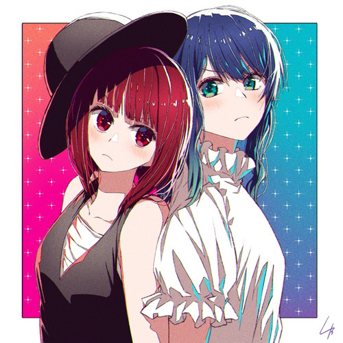  arima kana and kurokawa akane oshi no ko drawn by 4b enpitsu 90bccde8660ee91458503591b2076e29.jpg