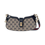 1. Gucci Moon Side Mini Shoulder Bag Beige Ebony Navy