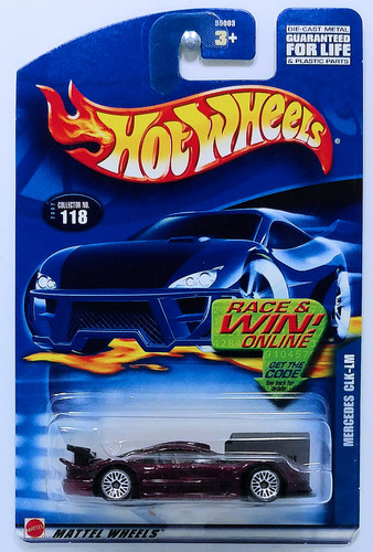 Машинка Hot Wheels Mercedes CLK LM 2002 (#118) 55003.jpg