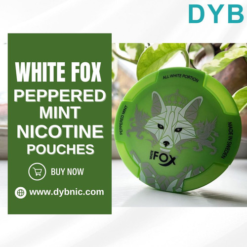 White Fox Peppered Mint Nicotine Pouches in India.jpg