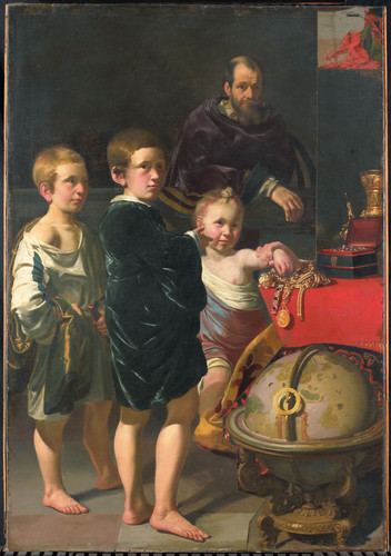 Keyser, Thomas de Портрет трех детей и мужчины, 1622, 133 cm х 92 cm, Холст, масло