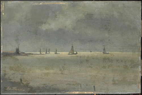 Karsen, Eduard Южное море, 1900, 19,5 cm x 30 cm, Дерево, масло