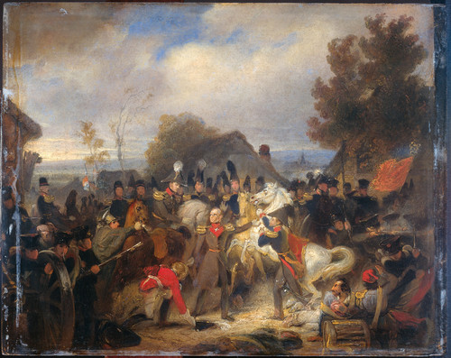 Kruseman, Cornelis Замена раненой лошади принца Оранского, впоследствии короля Вильгельма II, во вре