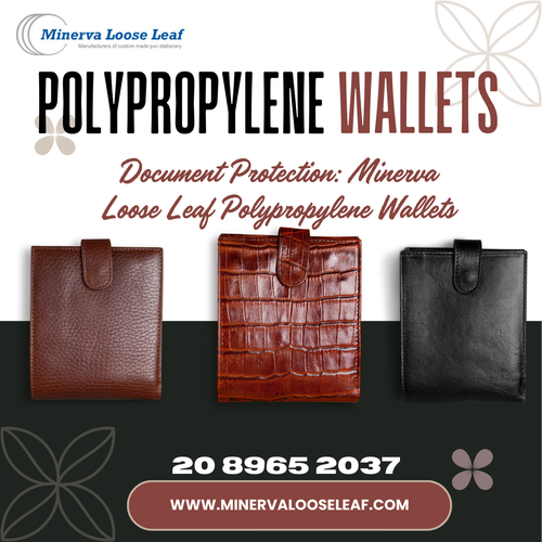 Document Protection: Minerva Loose Leaf Polypropylene Wallets.png