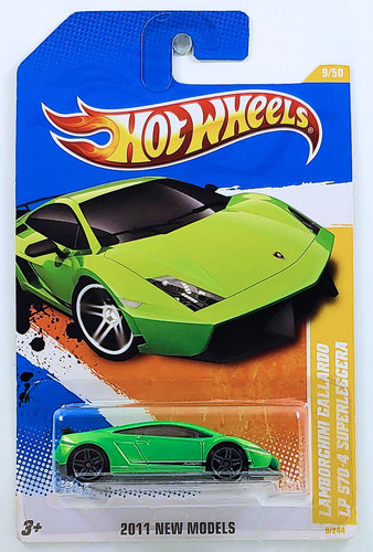 Машинка Hot Wheels Lamborghini Gallardo LP 570 4 Superleggera 2011 New Models (#009) green T9679.jpg