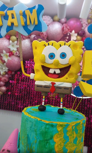 هيك الكيك | كيك عيد ميلاد سبونج بوب Spongebob Birthday Cake.jpg