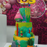 هيك الكيك | كيك عيد ميلاد سبونج بوب  Spongebob Birthday Cake