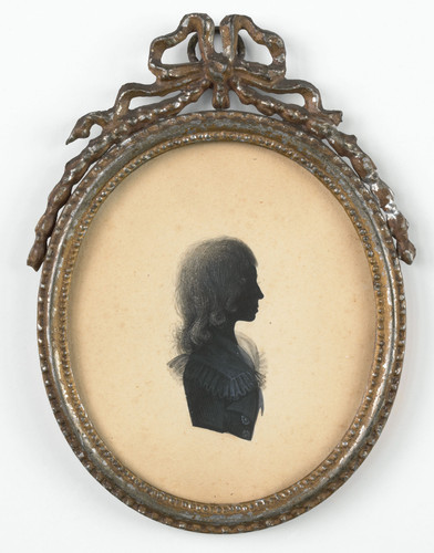 Schaasberg, Simon Силуэтный портрет мальчика, 1800, 10,3 cm x 9 cm, Бумага, чёрно белая кисть