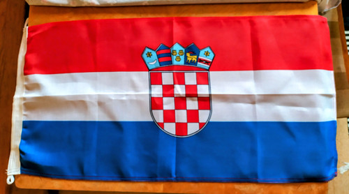 Croatia flag. [Screenprinted]