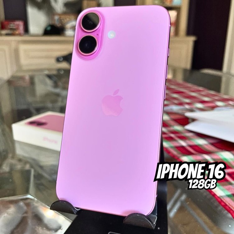 Apple iPhone 16 (128 GB) – Rosa – Distribuidor Autorizado