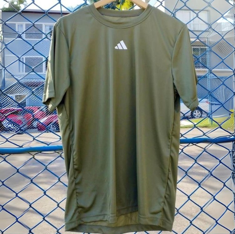 Camiseta Masculina Treino Básica De Poliéster adidas