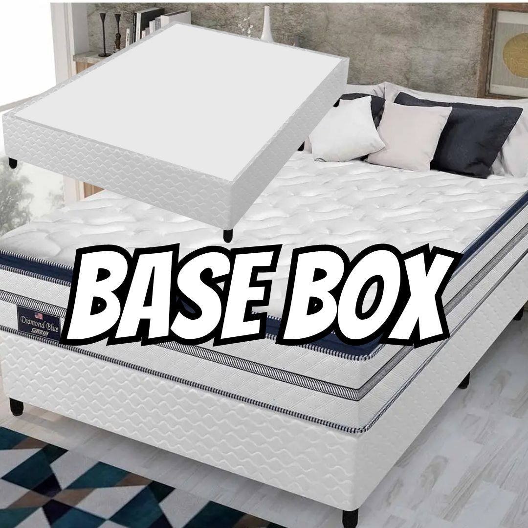 Base Cama Box Casal Gazin 27x138x188cm – Diamond Blue