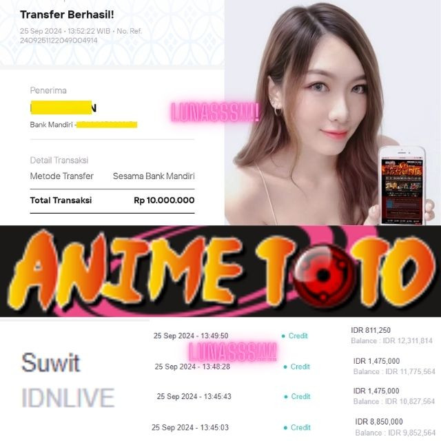 SELAMAT KEPADA ID XXXX JACKPOT PERMAINAN LIVE GAME DI WEB ANIMETOTO