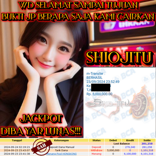 SELAMAT KEPADA ID XXXX JACKPOT POOL HONGKONG DI WEB SHIOJITU
