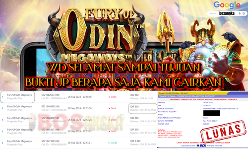 SELAMAT KEPADA ID XXXX JACKPOT Fury Of Odin Megaways DI WEB BOSANGKA