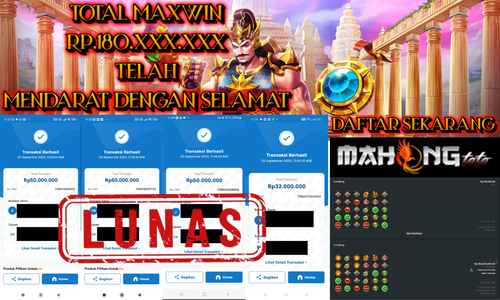 SELAMAT KEPADA ID XXXX JACKPOT PERMAINAN GATES OF GATOTKACA 1000 DI WEB MAHONGTOTO