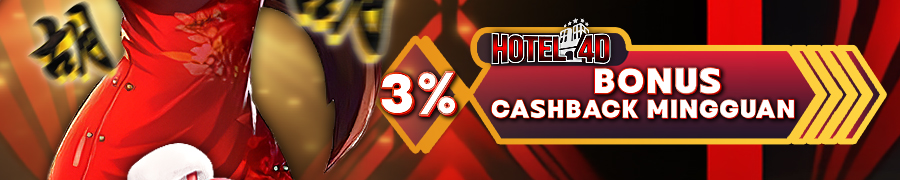 HOTEL4D Bonus Cashback Mingguan 3% (khusus togel)