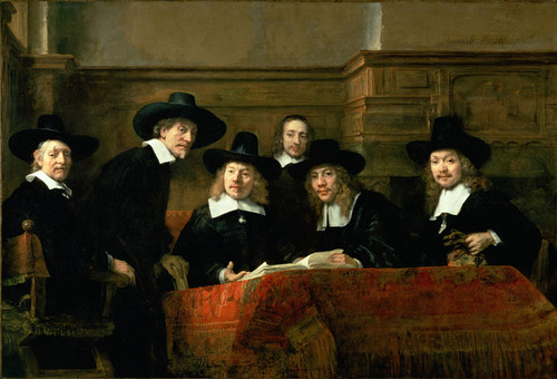 Rembrandt Harmensz van Rijn Старшины гильдии ткачей в Амстердаме, 1662, 191,5 cm х 279 cm, Холст, ма