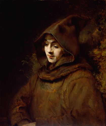Rembrandt Harmensz van Rijn Сын Рембрандта в костюме монаха, возможно, представлен в виде святого Фр